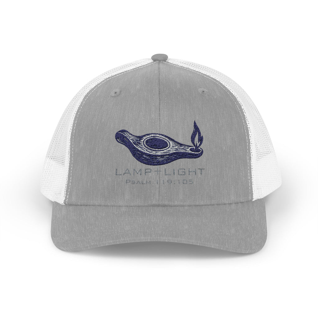 Lamp+Light Snapback Trucker Hat — Masculine Logo Edition